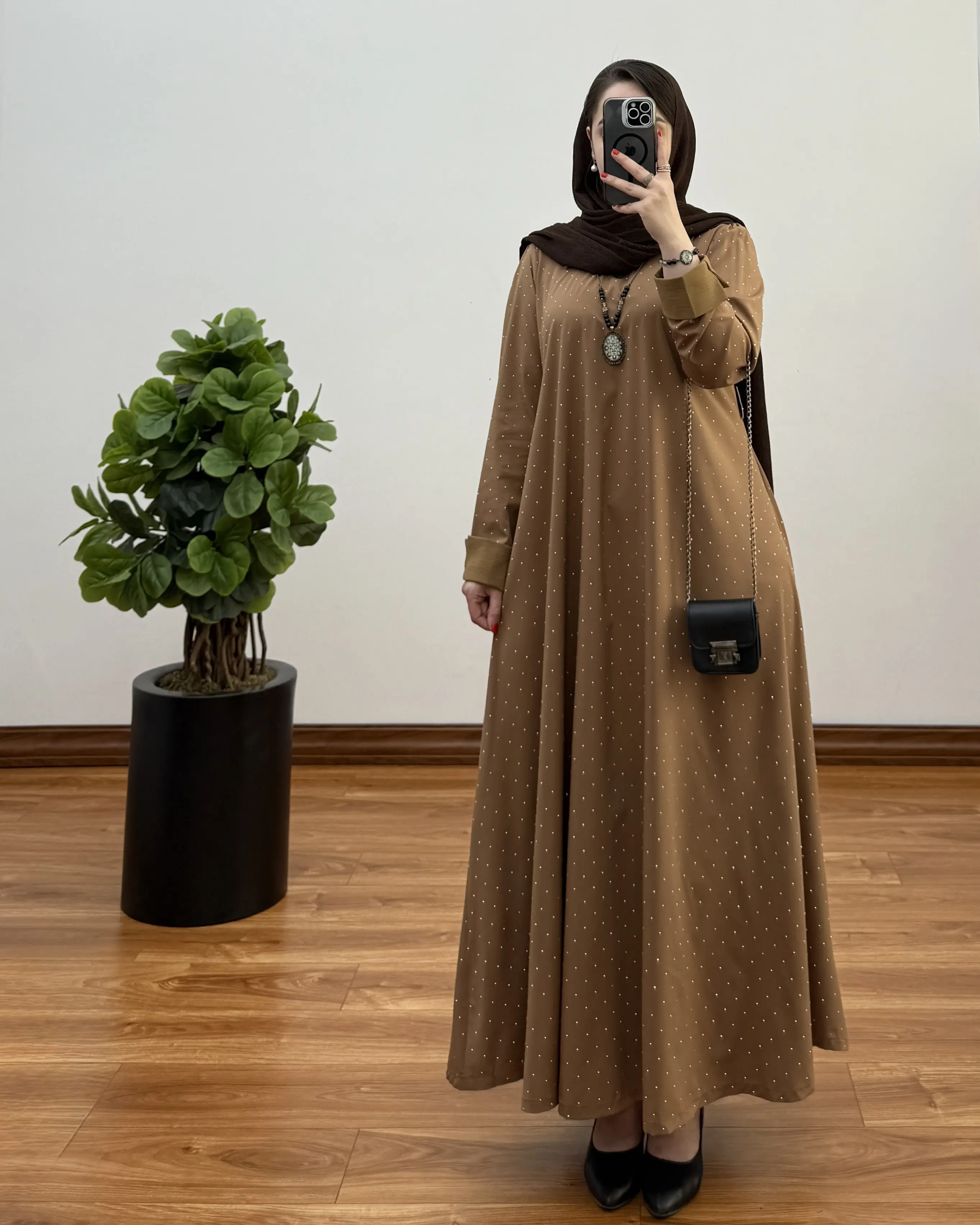 پیراهن مانتویی سوپر کلوش ماهین